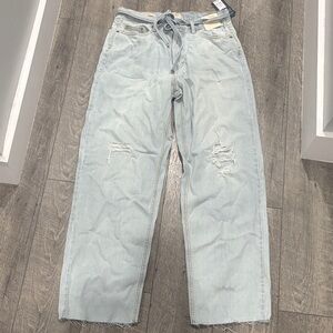 Light Blue Distressed Jeans